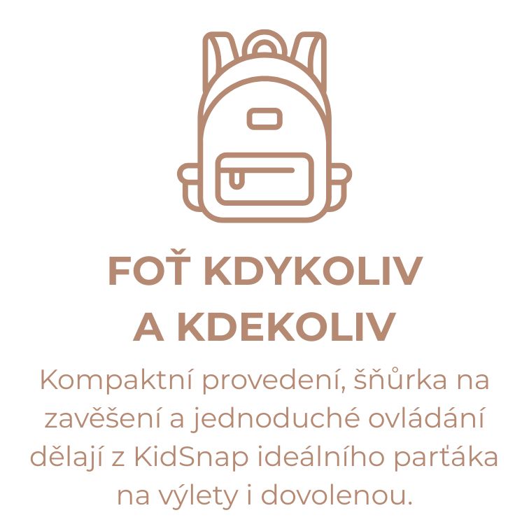 Instantní fotoaparát KidSnap béžový (17)